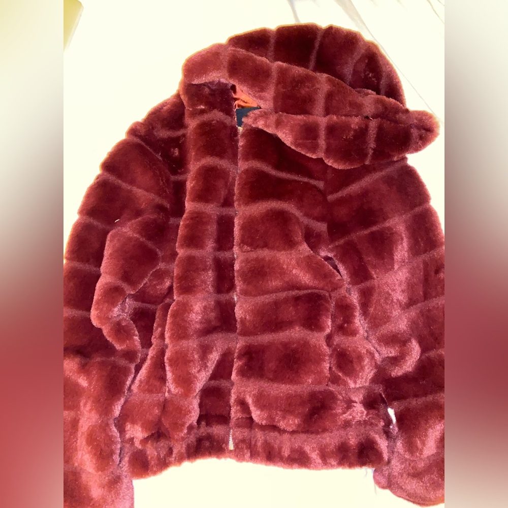Faux fur jacket